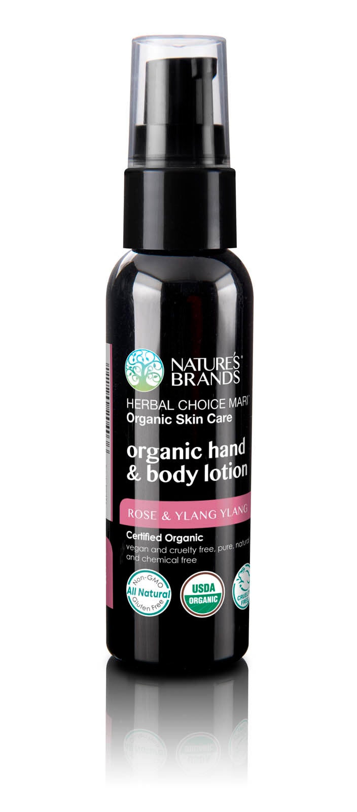 Herbal Choice Mari Organic Hand And Body Lotion, Rose And Ylang Ylang
