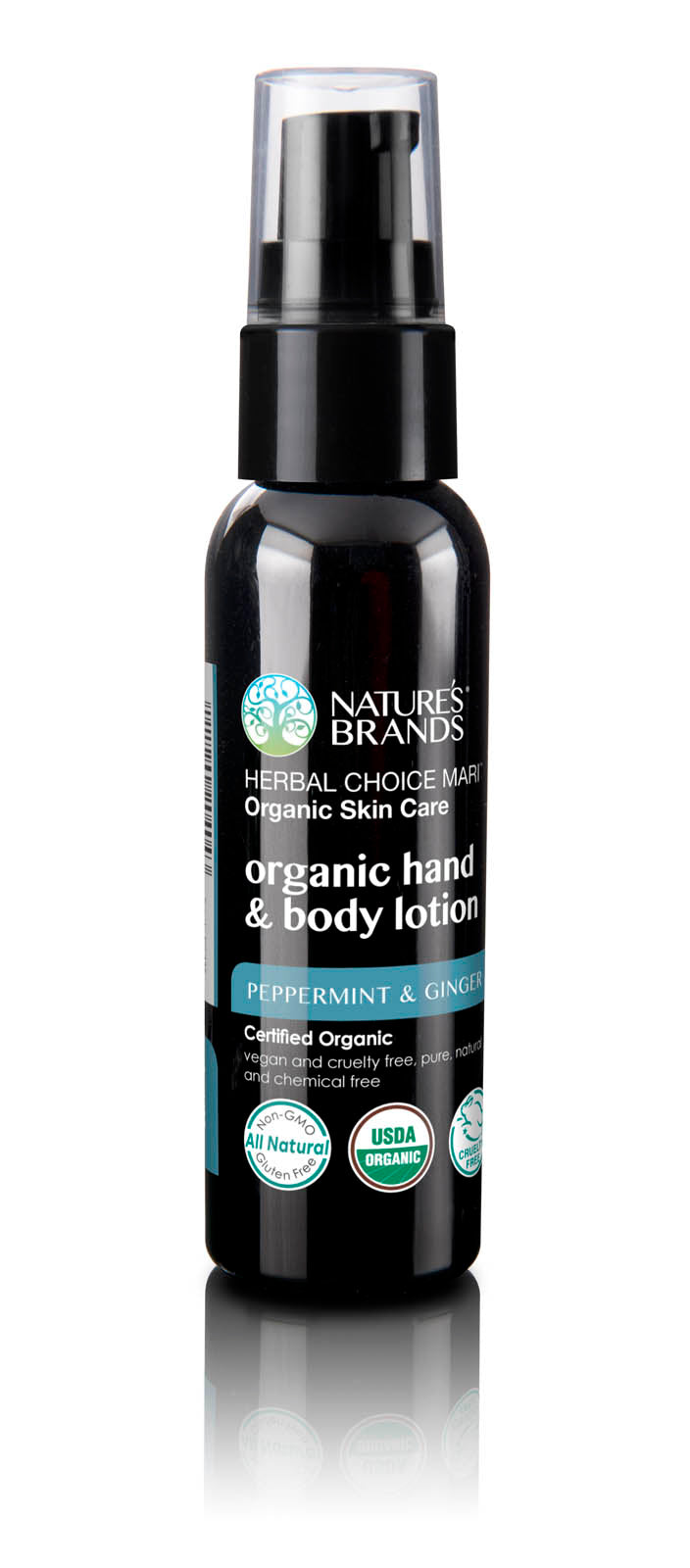 Herbal Choice Mari Organic Hand And Body Lotion, Peppermint & Ginger