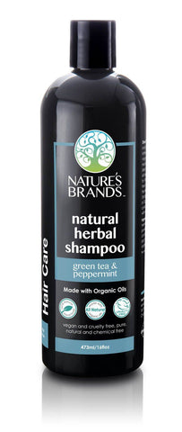Herbal Choice Mari Natural Shampoo, Green Tea And Peppermint; Made with Organic
