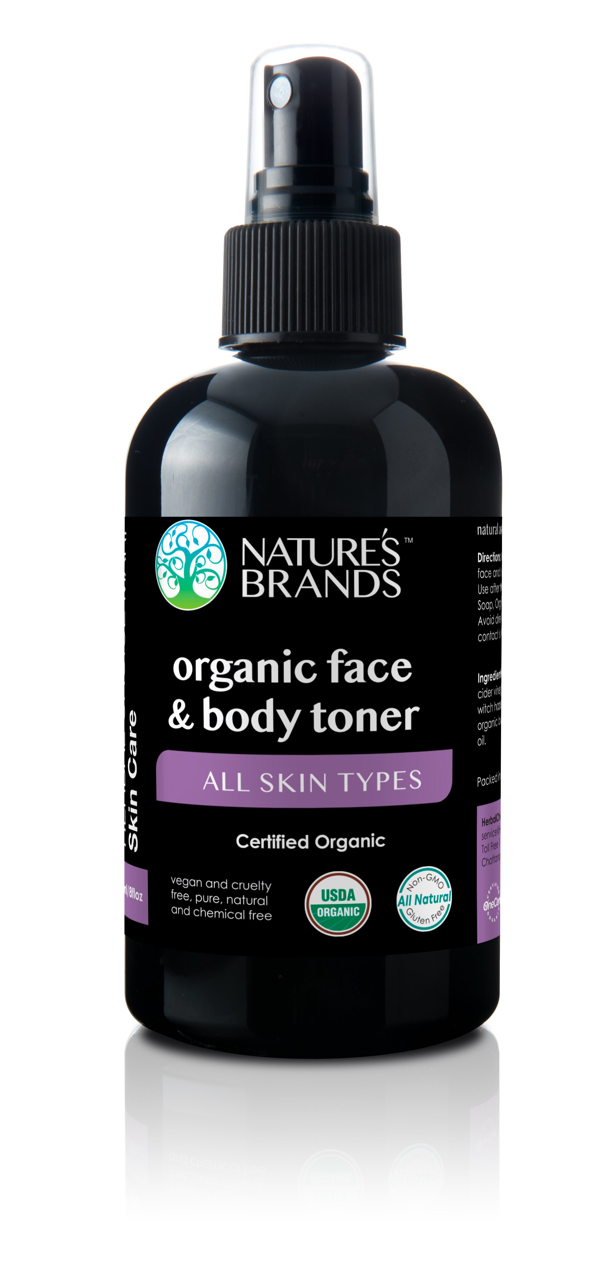 Herbal Choice Mari Organic Face And Body Toner, All Skin Types 8 Fl Oz