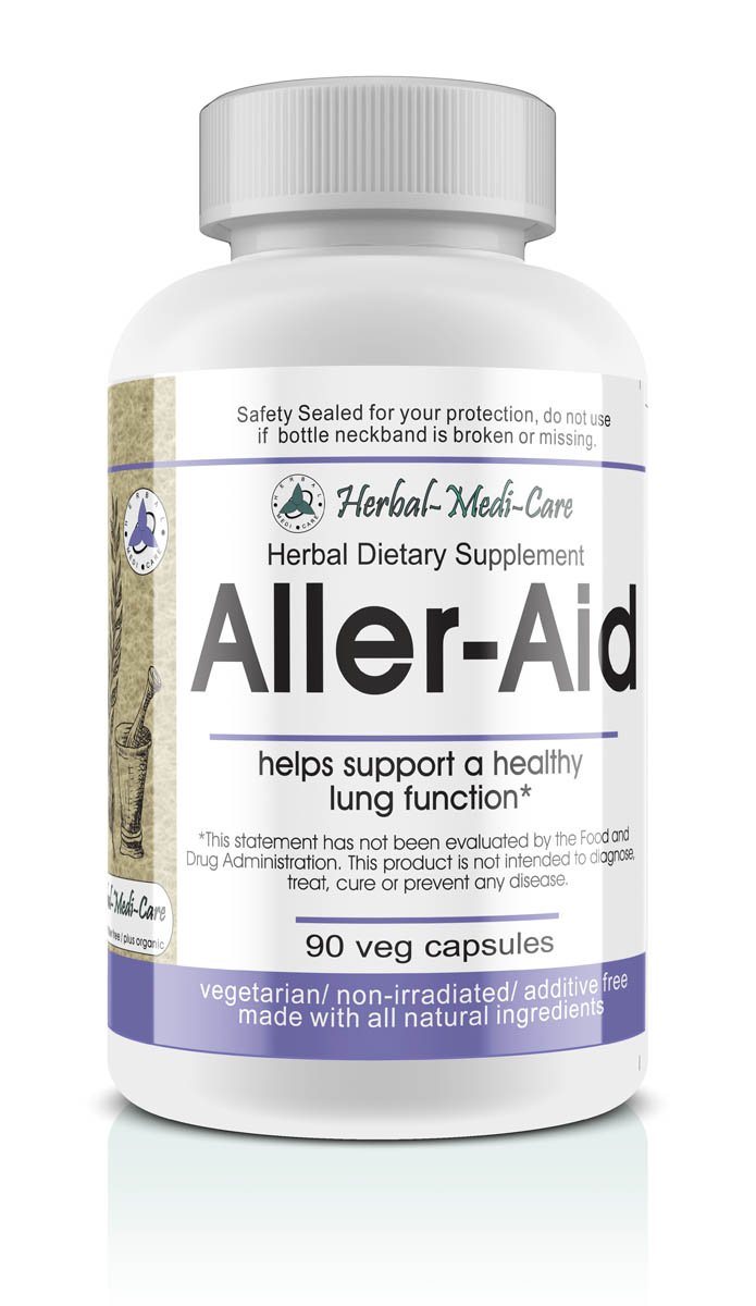 Herbal-Medi-Care Whole Food Aller-Aid (Congestion Relief) Vegetarian Capsules; 90-Count