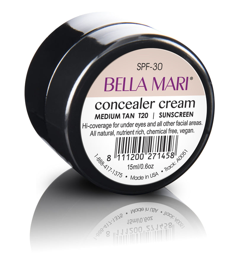 Bella Mari Natural Concealer Cream - Bella Mari Natural Concealer Cream - Medium Tan