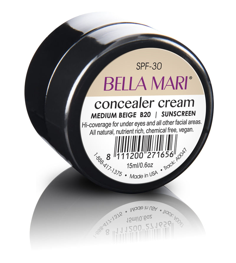 Bella Mari Natural Concealer Cream - Bella Mari Natural Concealer Cream - Medium Beige