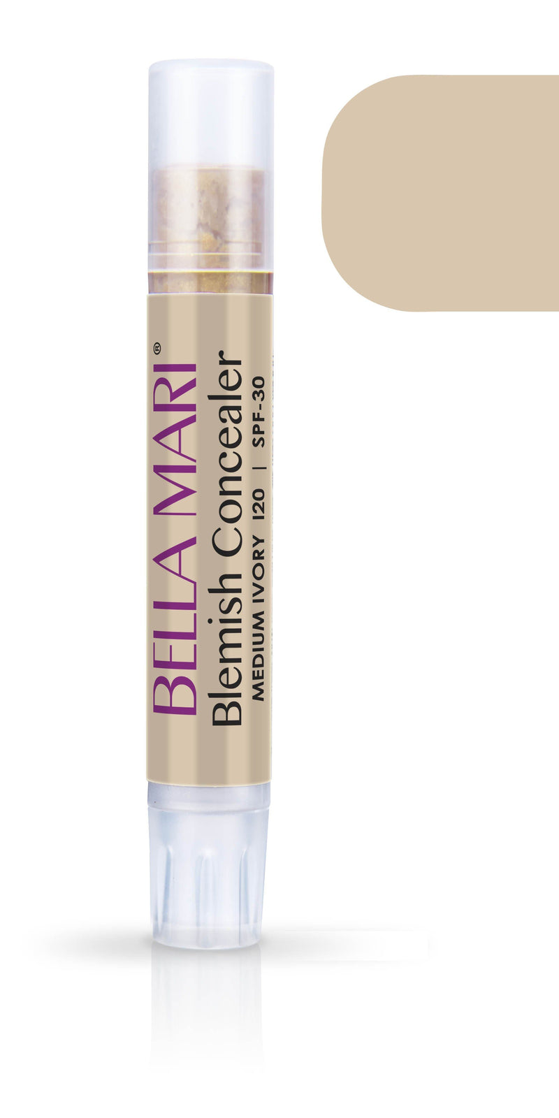 Bella Mari Natural Blemish Concealer Stick; 0.1floz - Bella Mari Natural Blemish Concealer Stick; 0.1floz - Medium Ivory