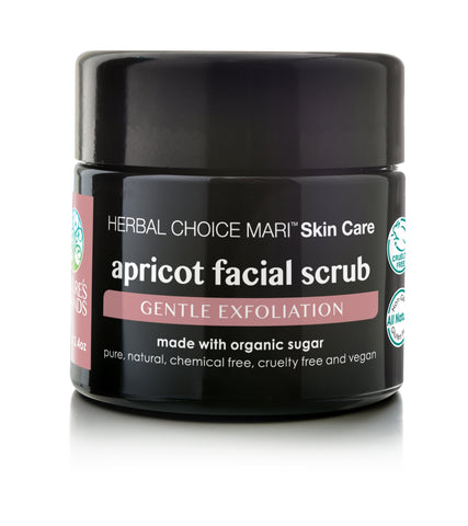 Herbal Choice Mari Apricot Facial Scrub, Gentle Exfoliation; Made with Organic