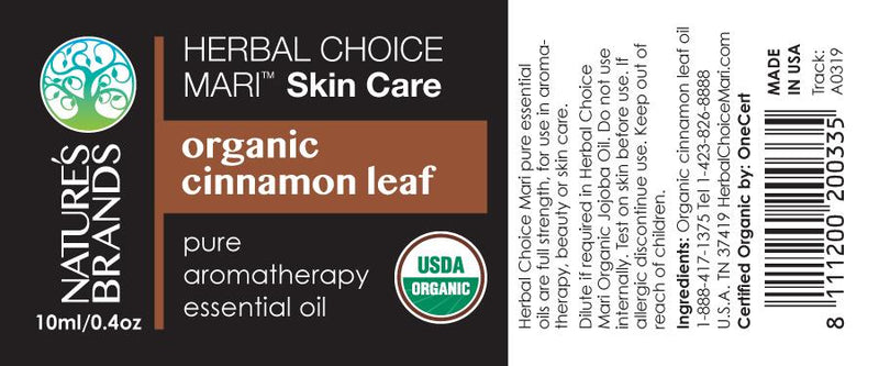 Herbal Choice Mari Organic Cinnamon Leaf Essential Oil; 0.3floz Glass - Herbal Choice Mari Organic Cinnamon Leaf Essential Oil; 0.3floz Glass - Herbal Choice Mari Organic Cinnamon Leaf Essential Oil; 0.3floz Glass