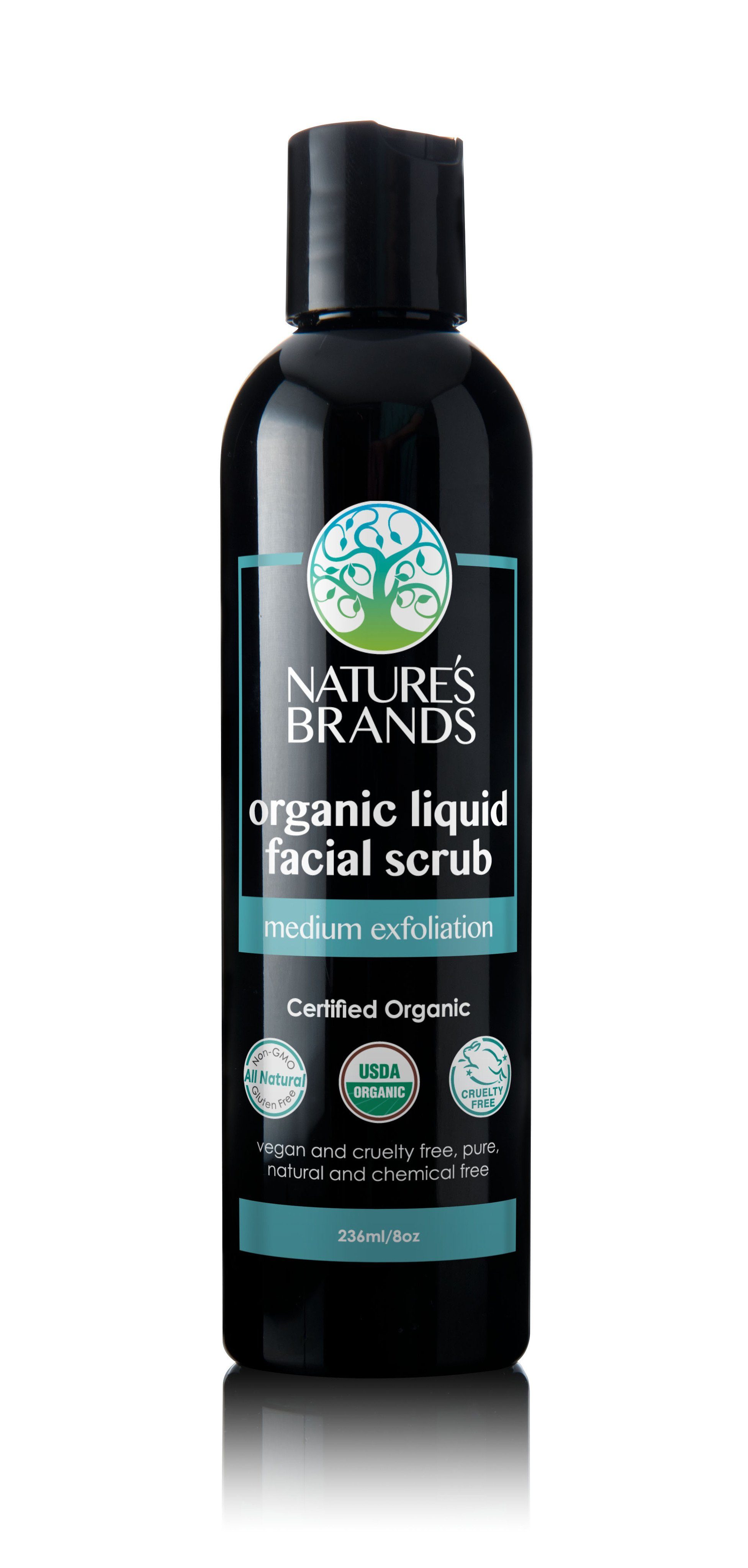 Herbal Choice Mari Organic Liquid Facial Scrub, Medium Exfoliation