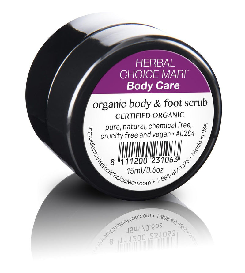 Herbal Choice Mari Organic Body And Foot Scrub - Herbal Choice Mari Organic Body And Foot Scrub - 0.5floz