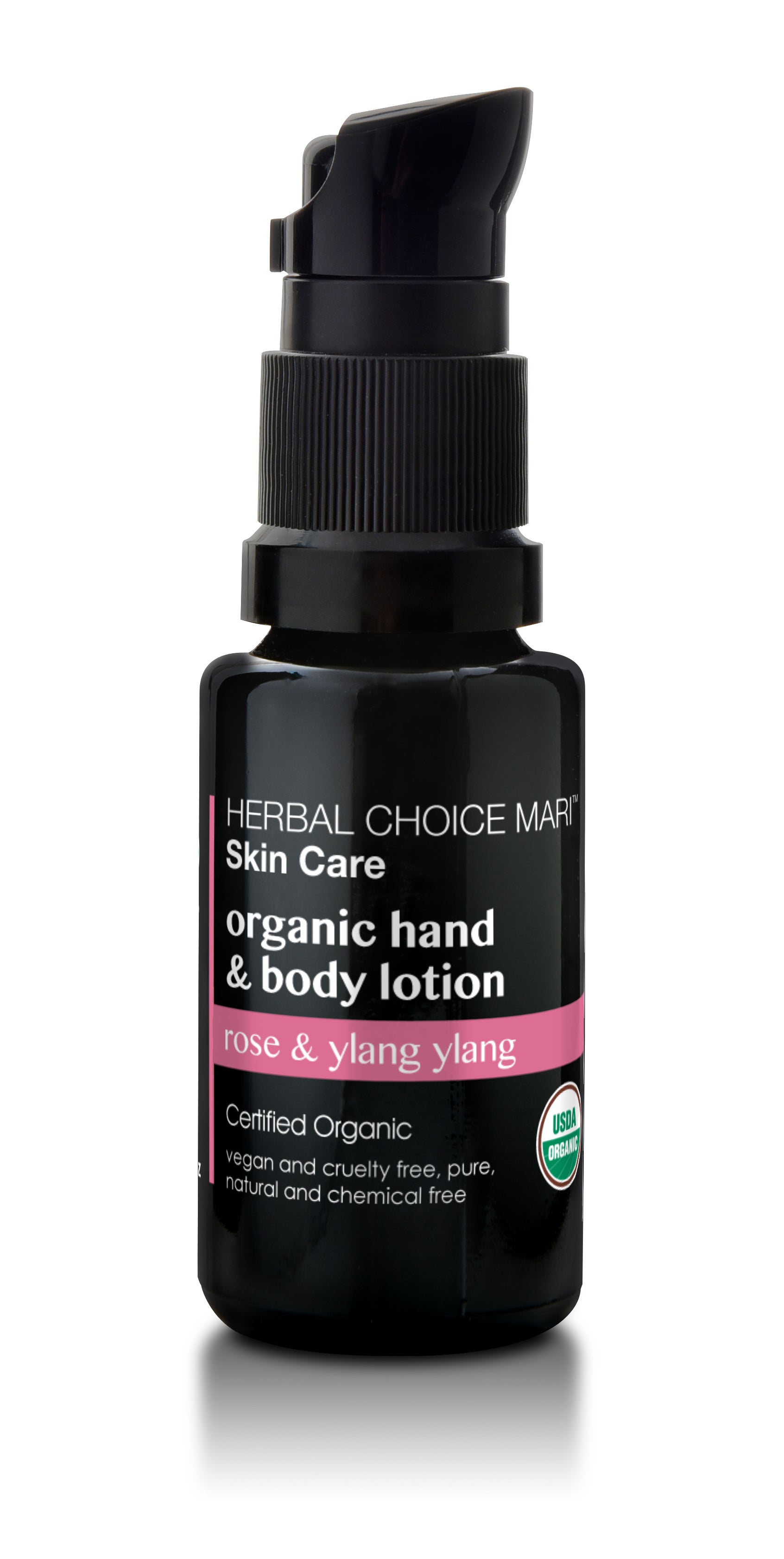 Herbal Choice Mari Organic Hand And Body Lotion, Rose And Ylang Ylang