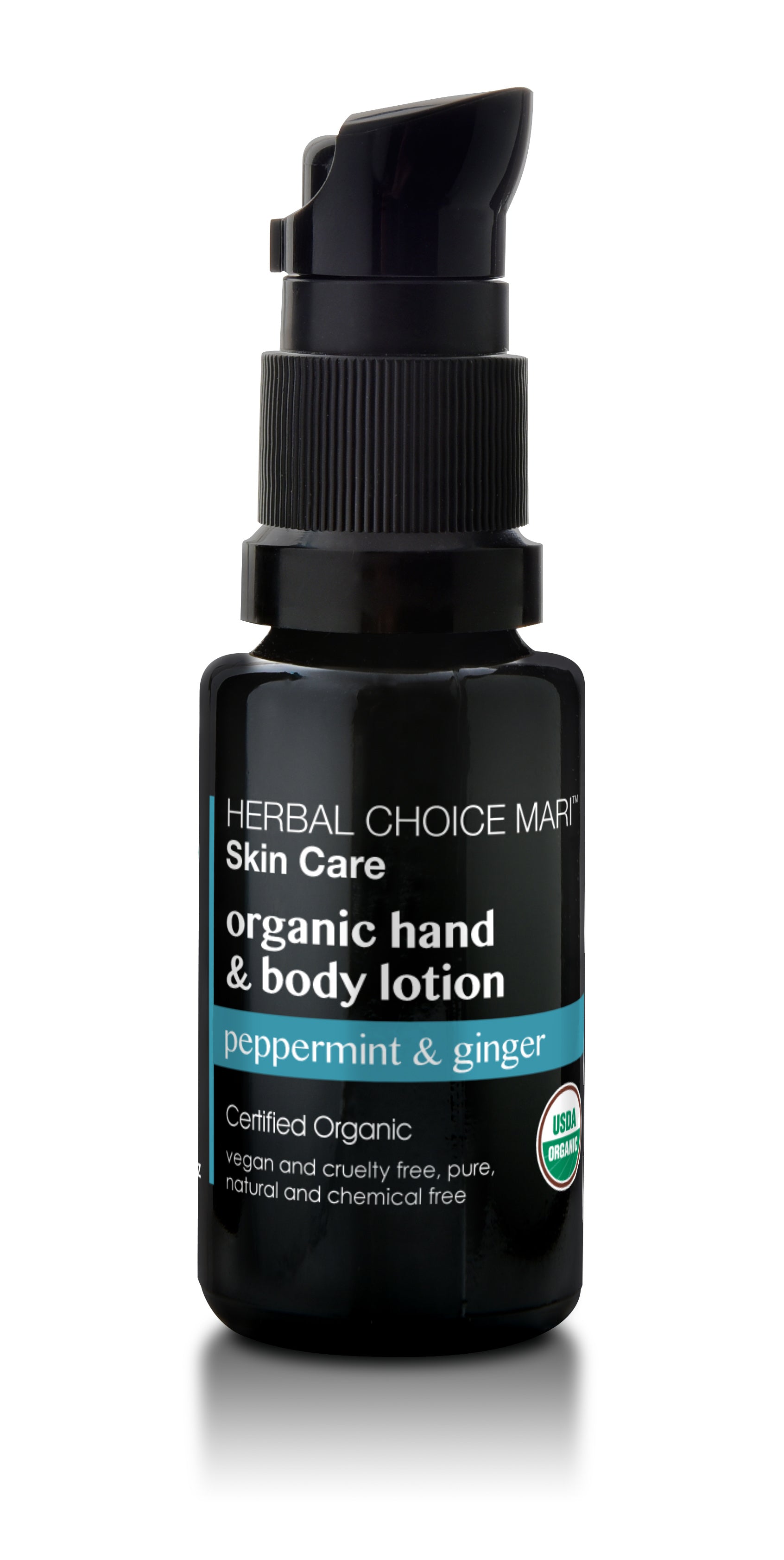 Herbal Choice Mari Organic Hand And Body Lotion, Peppermint & Ginger