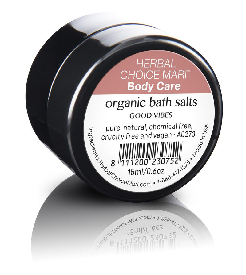 Herbal Choice Mari Organic Bath Salts, Good Vibes - Herbal Choice Mari Organic Bath Salts, Good Vibes - 0.5floz