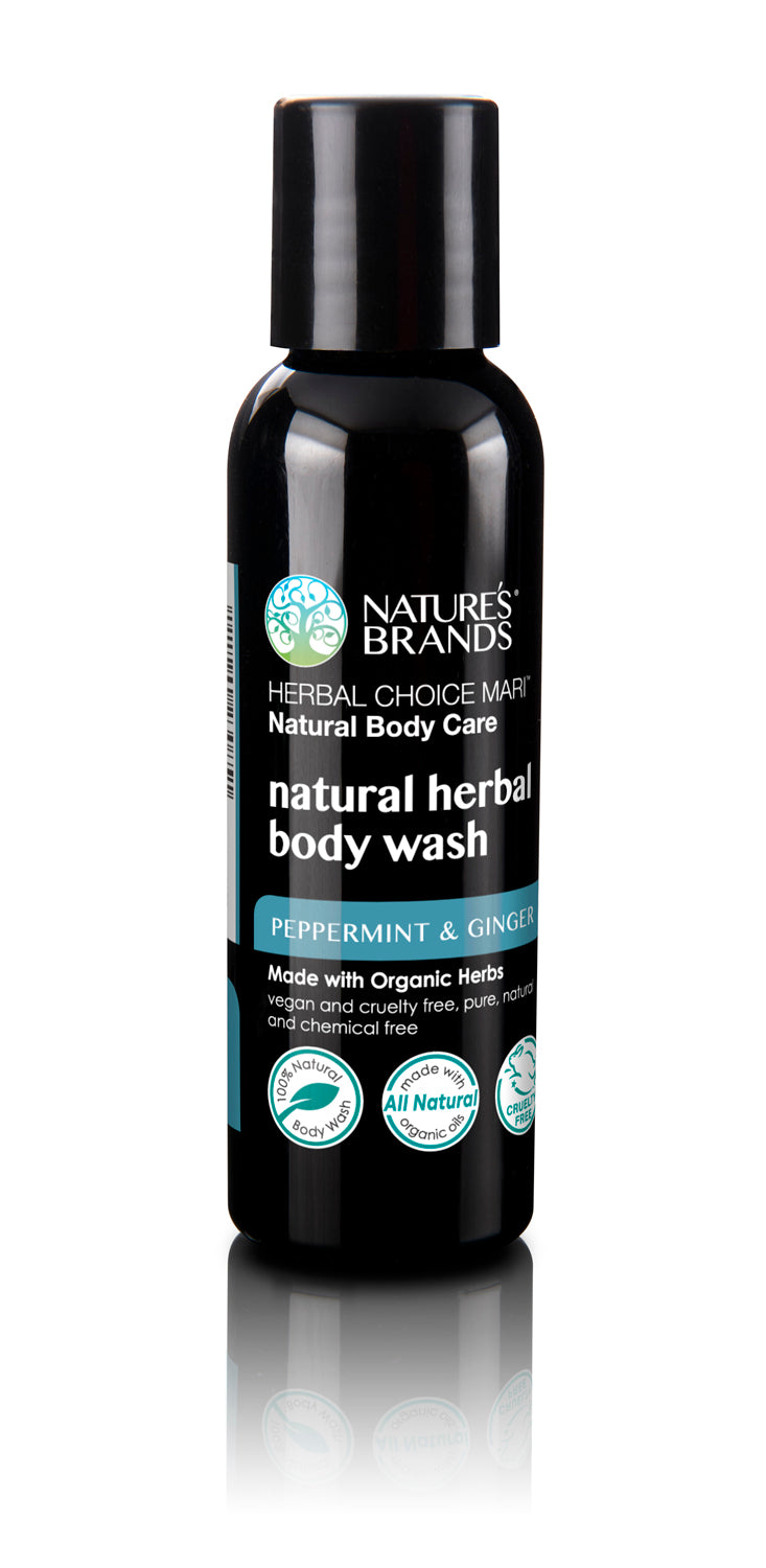Herbal Choice Mari Organic Herbal Body Wash, Peppermint & Ginger