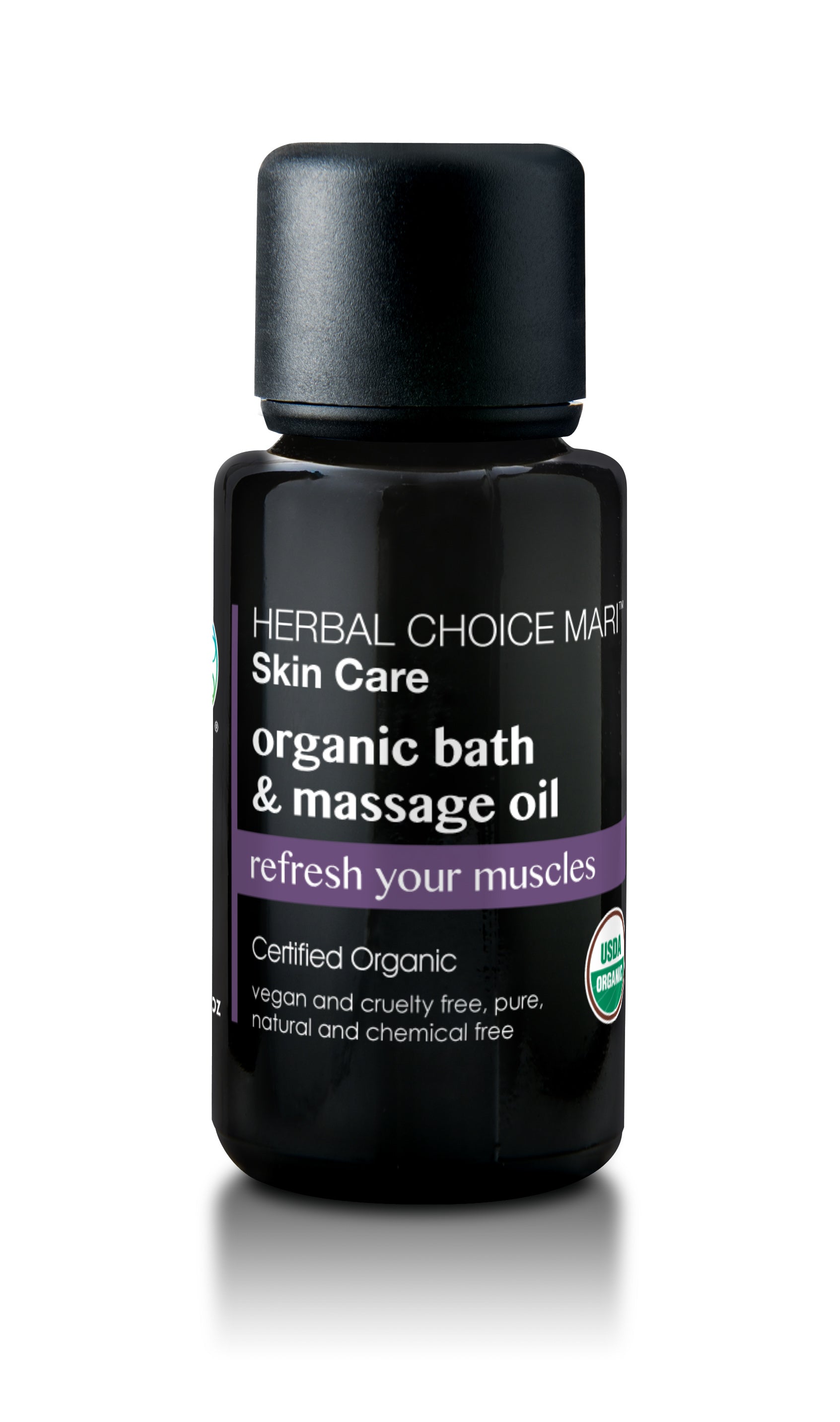 Herbal Choice Mari Organic Bath And Massage Oil, Refresh Your Muscles