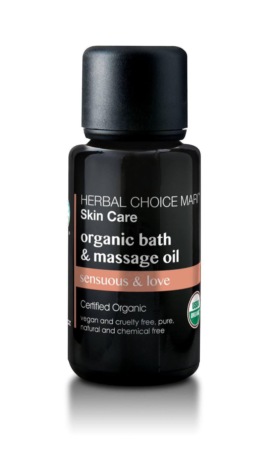 Herbal Choice Mari Organic Bath And Massage Oil, Sensuous & Love