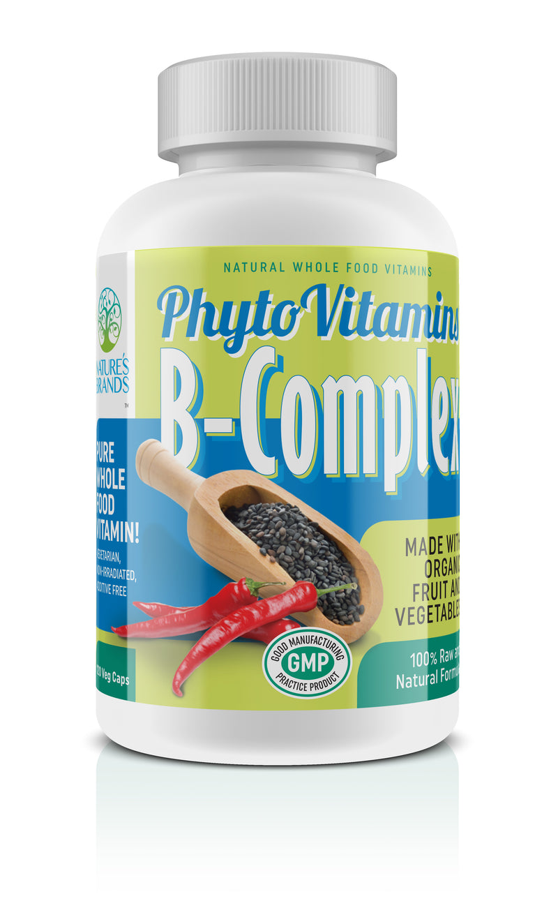 PhytoVitamins Whole Food B-Complex Vegetarian Capsules; 120-Count, Made with Organic - PhytoVitamins Whole Food B-Complex Vegetarian Capsules; 120-Count, Made with Organic - PhytoVitamins Whole Food B-Complex Vegetarian Capsules; 120-Count, Made with Organic