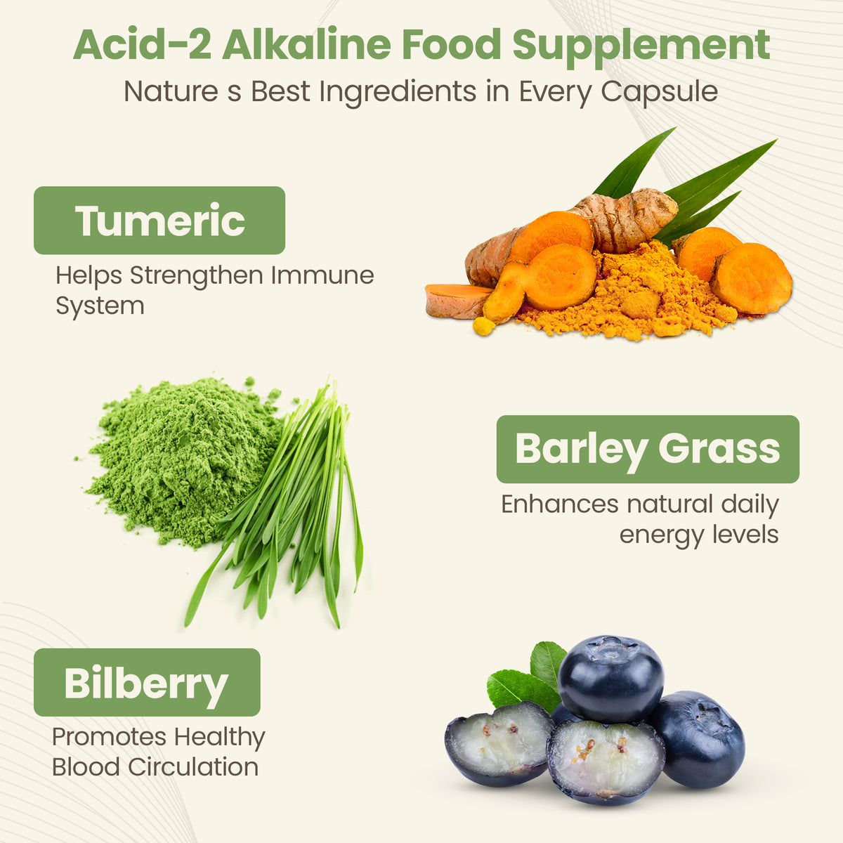 Acid-2-Alkaline Whole Food Alkalizing Vegetarian Capsules; 90-Count, Made with Organic (Include FREE 3 inch Litmus pH Paper with Color Coded Guide)