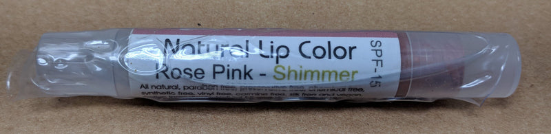 Bella Mari Natural Lip Color; 0.1floz - Bella Mari Natural Lip Color; 0.1floz - Rose Pink Shimmer