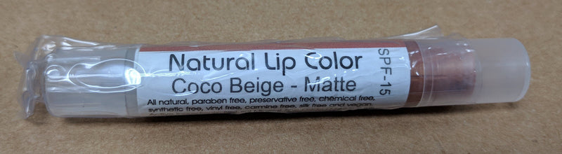 Bella Mari Natural Lip Color; 0.1floz - Bella Mari Natural Lip Color; 0.1floz - Coco Beige Matte