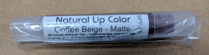 Bella Mari Natural Lip Color; 0.1floz - Bella Mari Natural Lip Color; 0.1floz - Coffee Beige Matte