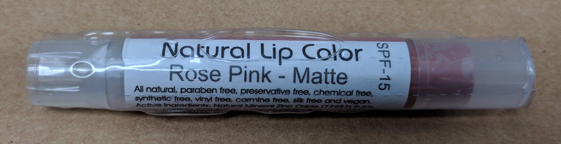 Bella Mari Natural Lip Color; 0.1floz - Bella Mari Natural Lip Color; 0.1floz - Rose Pink Matte