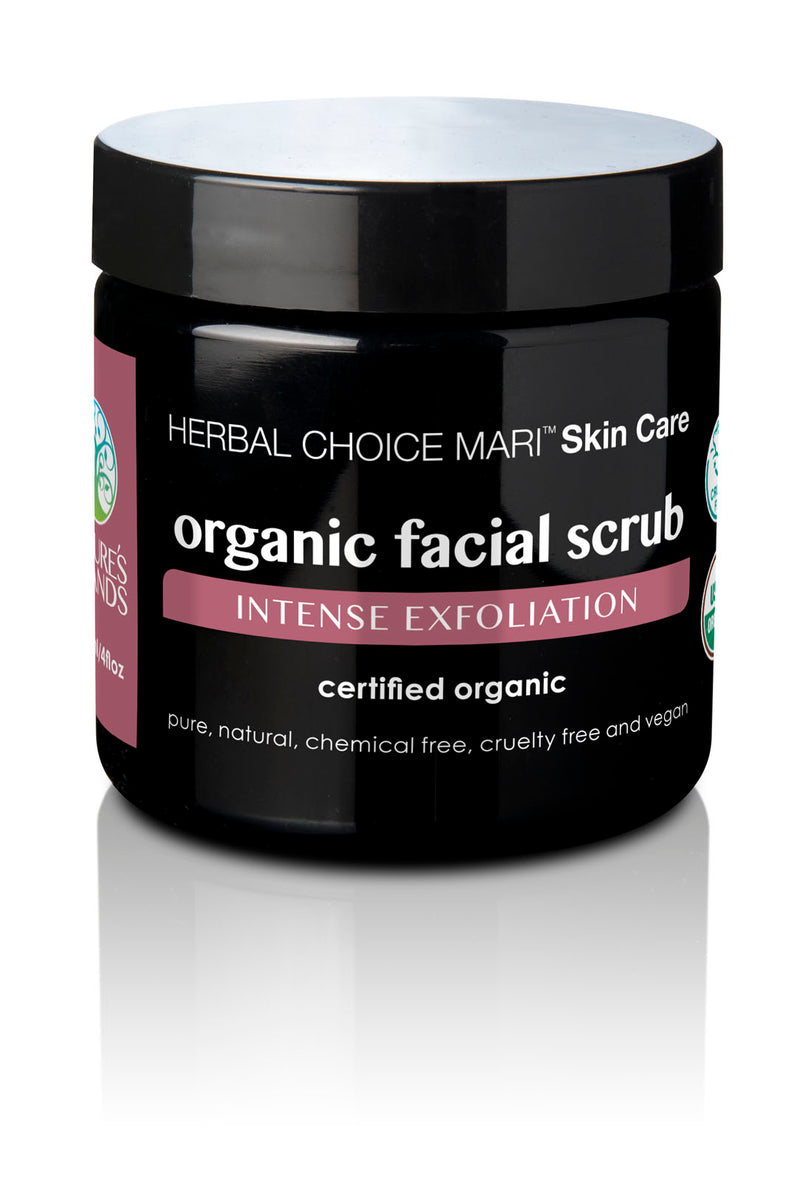 Herbal Choice Mari Organic Facial Scrub, Intense Exfoliation - Herbal Choice Mari Organic Facial Scrub, Intense Exfoliation - Herbal Choice Mari Organic Facial Scrub, Intense Exfoliation