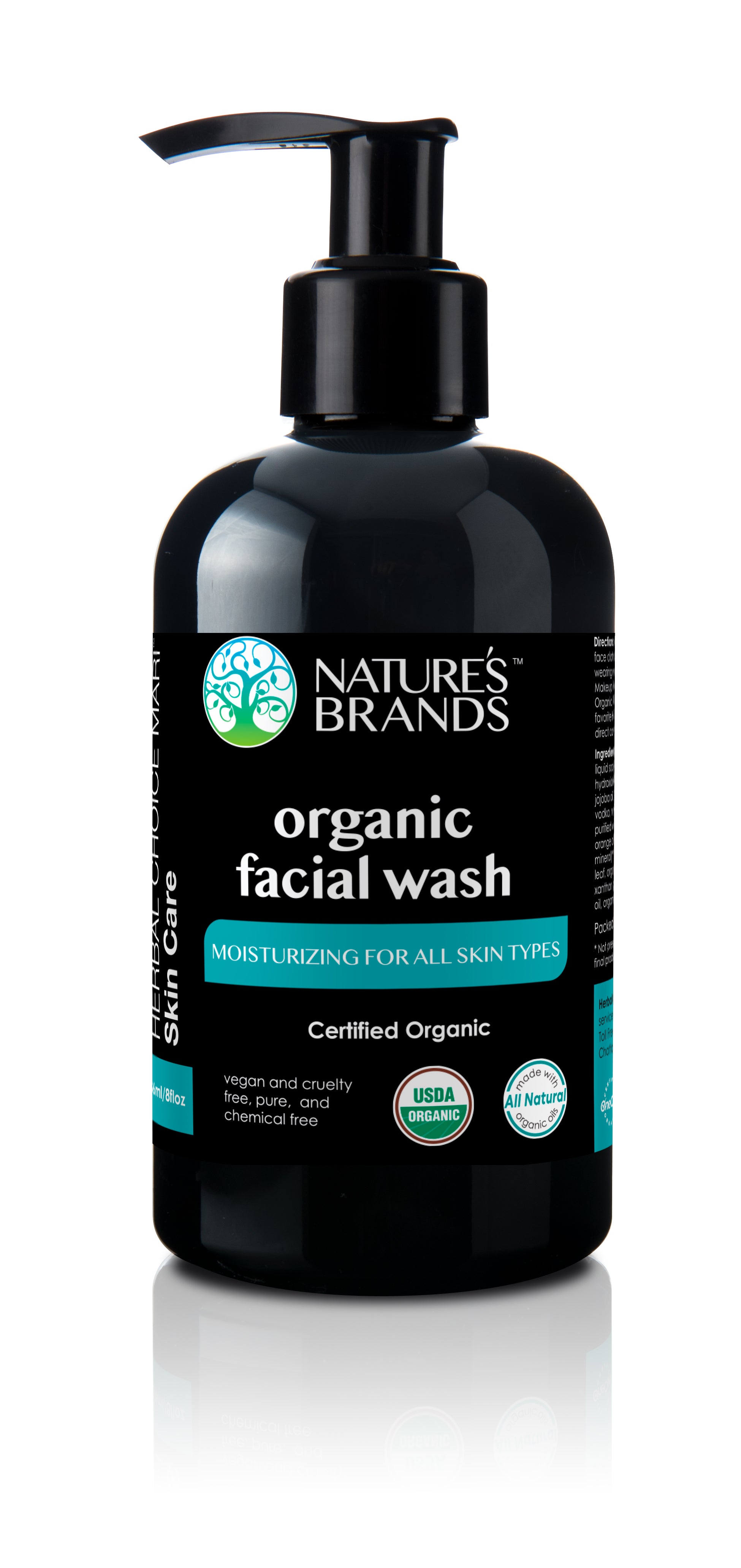 Herbal Choice Mari Organic Facial Wash, Moisturizing for All Skin Types