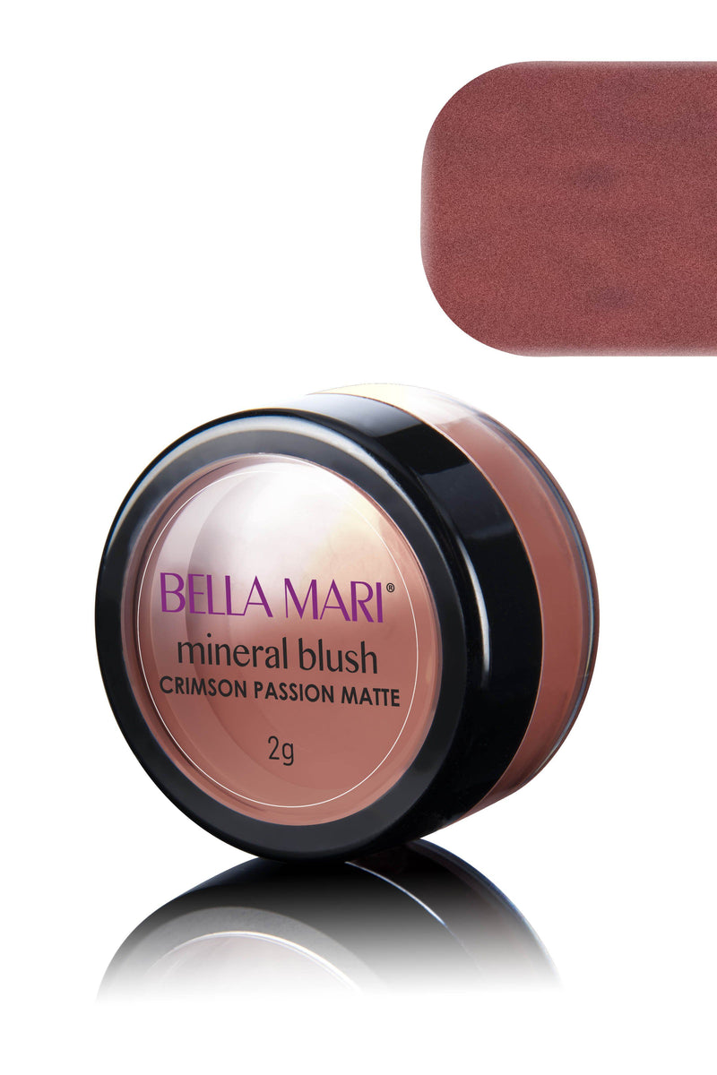 Bella Mari Natural Mineral Blush - Bella Mari Natural Mineral Blush - 0.1oz Crimson Passion Matte