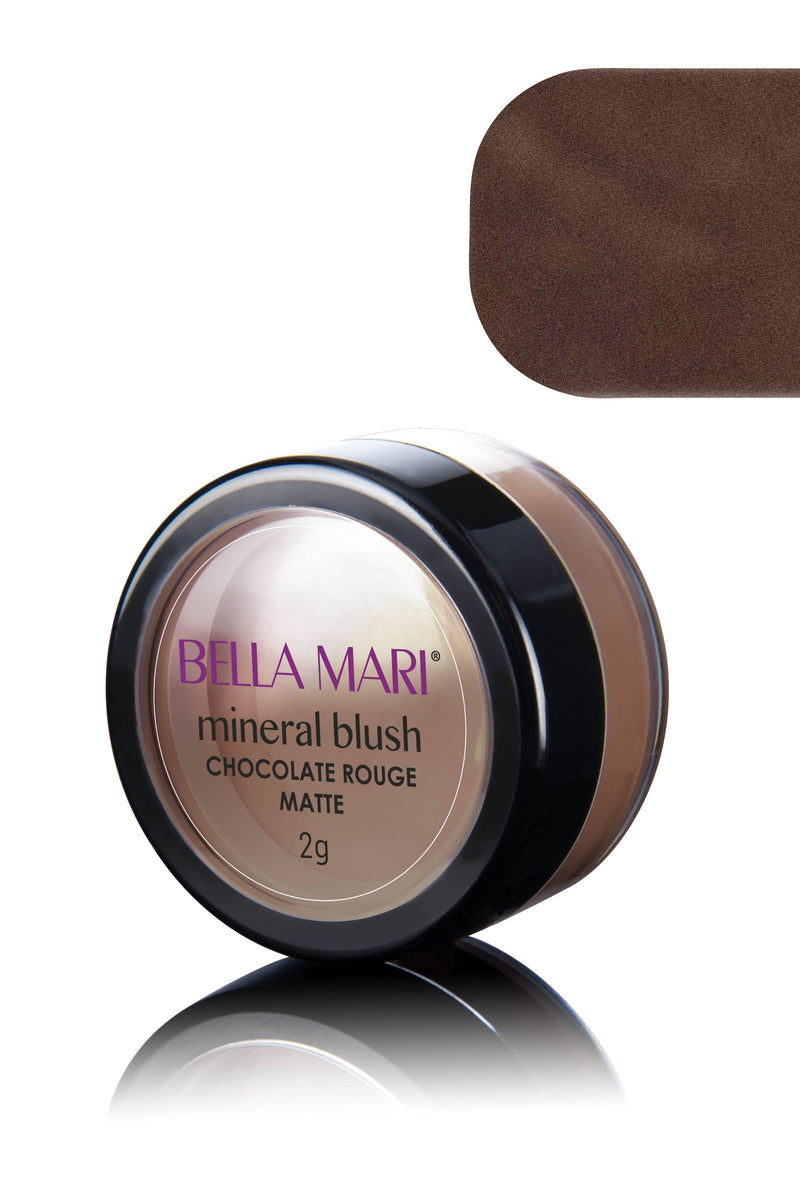 Bella Mari Natural Mineral Blush - Bella Mari Natural Mineral Blush - 0.1oz Chocolate Rouge Matte