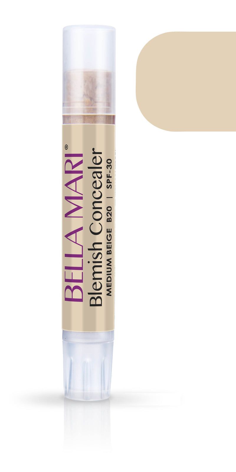 Bella Mari Natural Blemish Concealer Stick; 0.1floz - Bella Mari Natural Blemish Concealer Stick; 0.1floz - Medium Beige