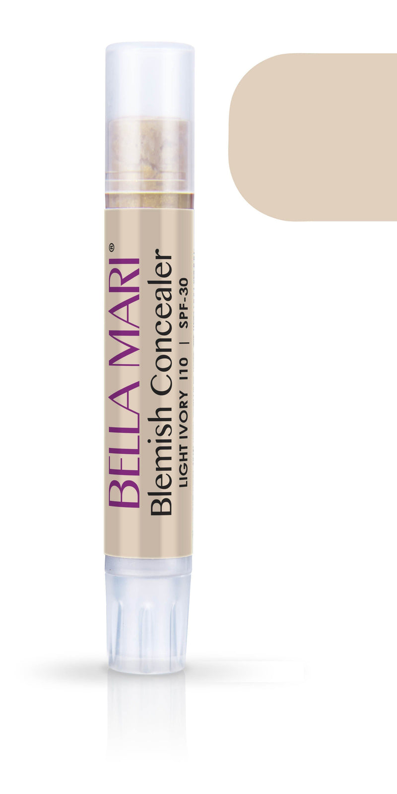 Bella Mari Natural Blemish Concealer Stick; 0.1floz - Bella Mari Natural Blemish Concealer Stick; 0.1floz - Light Ivory