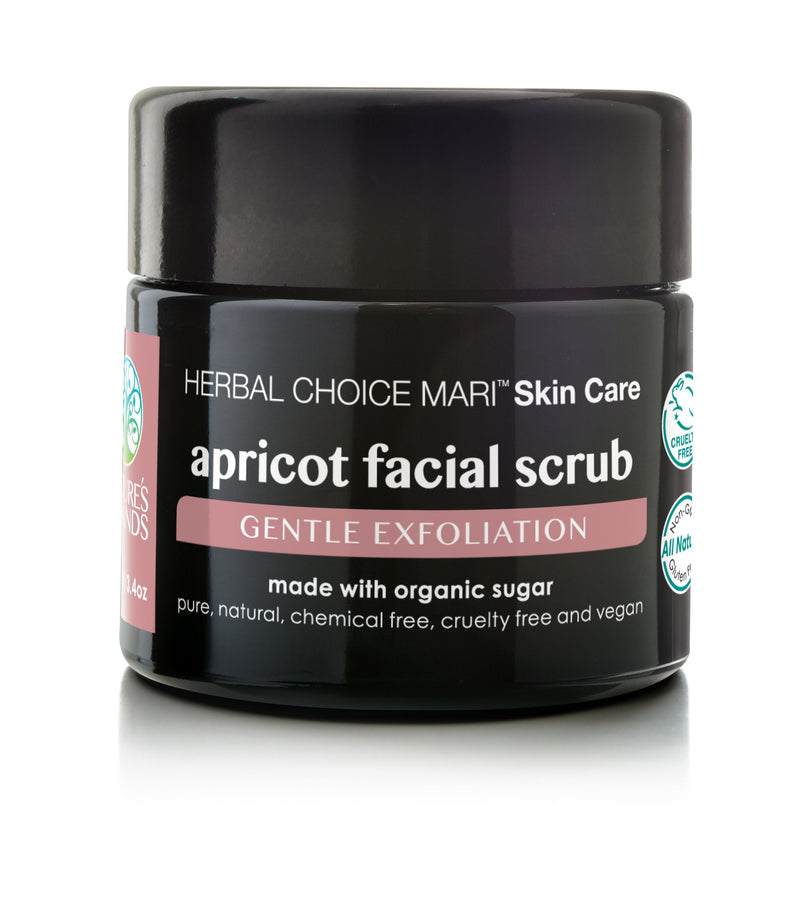 Herbal Choice Mari Apricot Facial Scrub, Gentle Exfoliation; Made with Organic - Herbal Choice Mari Apricot Facial Scrub, Gentle Exfoliation; Made with Organic - 3.4floz