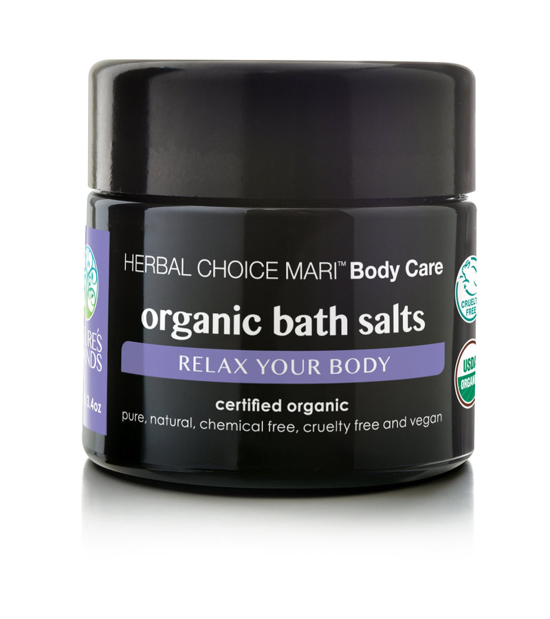 Herbal Choice Mari Organic Bath Salts, Relax Your Body - Herbal Choice Mari Organic Bath Salts, Relax Your Body - 3.4floz
