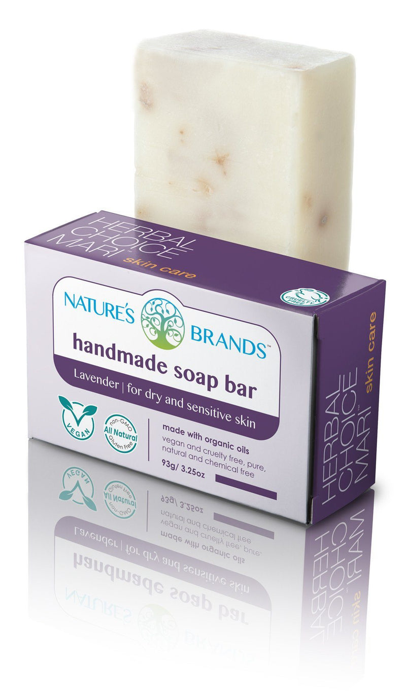 Herbal Choice Mari Natural Handmade Soap Bar, Lavender Ecstasy; 3.2oz - Herbal Choice Mari Natural Handmade Soap Bar, Lavender Ecstasy; 3.2oz - Herbal Choice Mari Natural Handmade Soap Bar, Lavender Ecstasy; 3.2oz