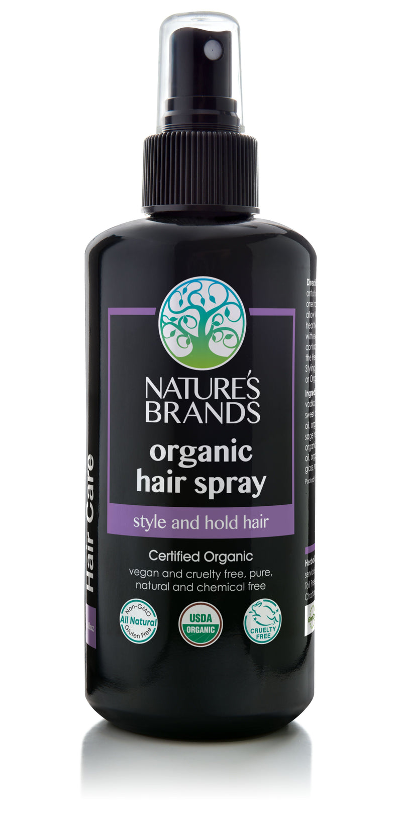 Organic Hair Spray by Herbal Choice Mari- No Toxic Synthetic Chemicals - Organic Hair Spray by Herbal Choice Mari- No Toxic Synthetic Chemicals - 6.8floz