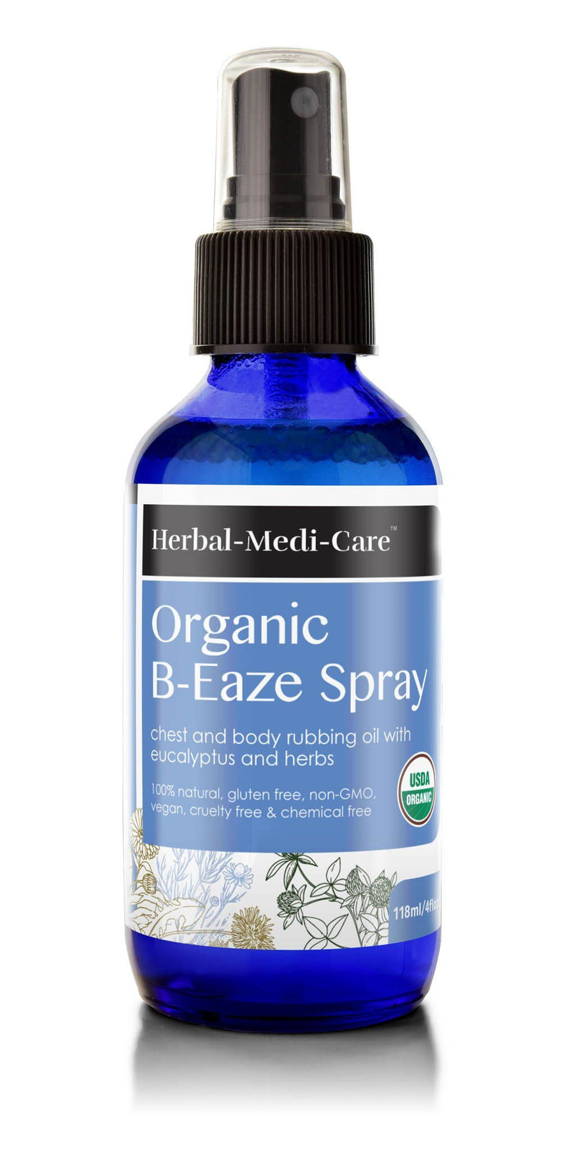 Herbal-Medi-Care Organic B-Eaze (Chest Congestion) Spray; 3.38 floz - Herbal-Medi-Care Organic B-Eaze (Chest Congestion) Spray; 3.38 floz - Herbal-Medi-Care Organic B-Eaze (Chest Congestion) Spray; 3.38 floz