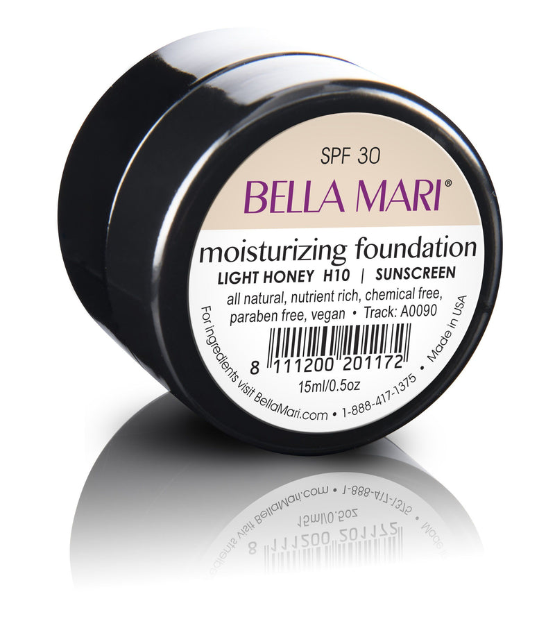 Bella Mari Natural Moisturizing Foundation - Bella Mari Natural Moisturizing Foundation - 0.5floz Light Honey