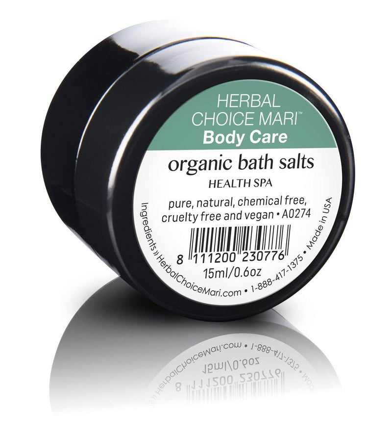 Herbal Choice Mari Organic Bath Salts, Health Spa for Your Body - Herbal Choice Mari Organic Bath Salts, Health Spa for Your Body - 0.5floz