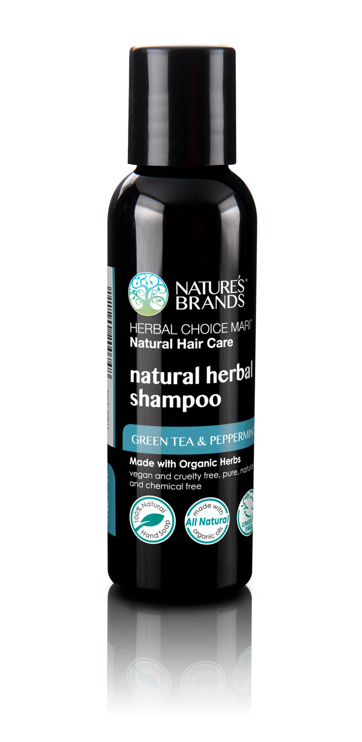 Herbal Choice Mari Natural Shampoo, Green Tea And Peppermint; Made with Organic