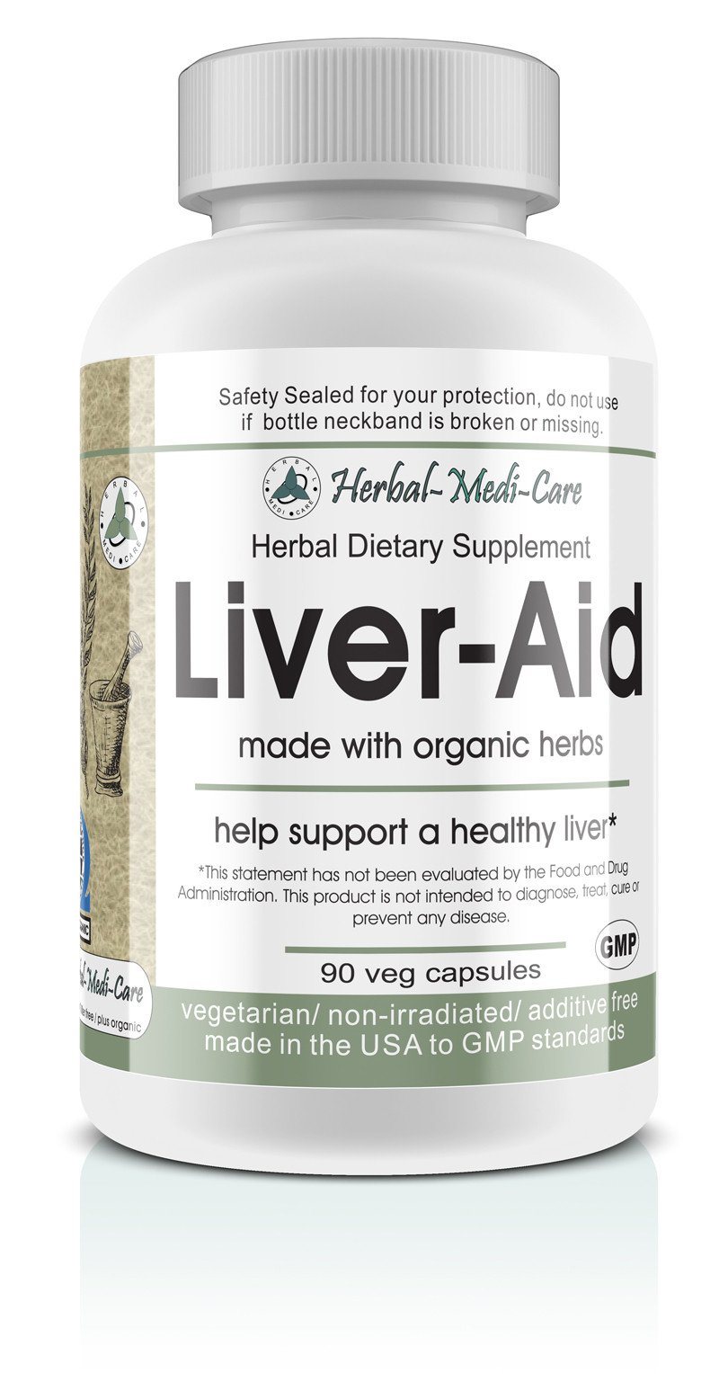 Herbal-Medi-Care Whole Food Liver-Aid Vegetarian Capsules; 90-Count, Made with Organic - Herbal-Medi-Care Whole Food Liver-Aid Vegetarian Capsules; 90-Count, Made with Organic - Herbal-Medi-Care Whole Food Liver-Aid Vegetarian Capsules; 90-Count, Made with Organic